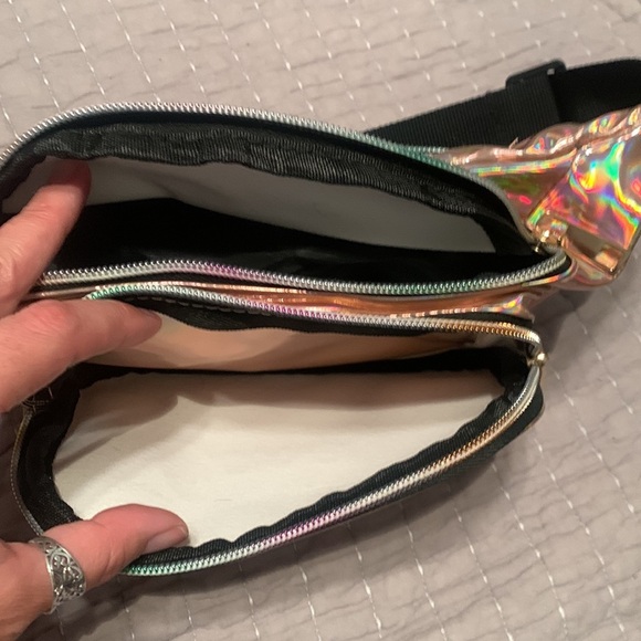 Casey Monogrammed Metallic Fanny Pack - Picture 3 of 5